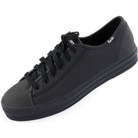 Keds Triple Kick Leather Damen Sneaker Schwarz 42,5