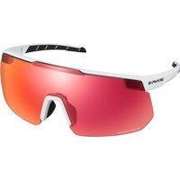 SHIMANO S-PHYRE 2 MATTE EXTRA WHITE RIDESCAPE ROAD - Brille S, MATT, ca. 20 g