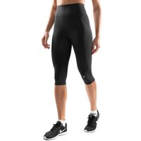 Damen Fitness caprileggings training Ynys Schwarz