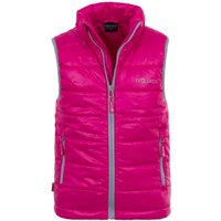 Kinder Polyfaserweste Trondheim Winddicht Magenta / Silbergrau