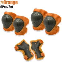 Schutzset für Kinder: Knieschoner, Ellbogenschoner & Handgelenkschoner - Orange