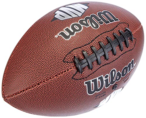 Wilson American Football NFL DUKE REPLICA, Einsatz in Freizeit, Strapazierfähiges Komposit-Leder, WTF1631XB MVP Single