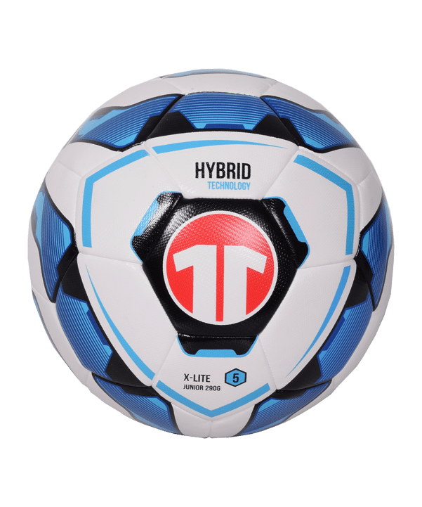 Cawila Fussball 11teamsports Hybrid Technology 290g X-LITE Weiss Blau