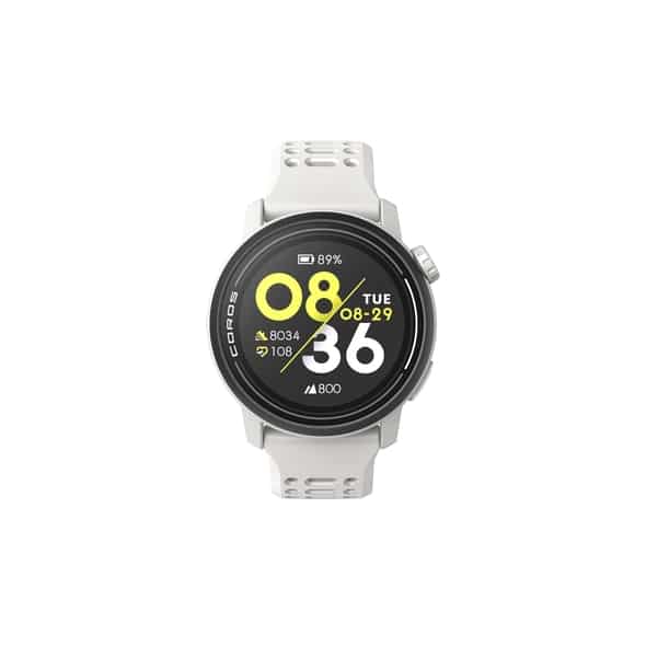 Coros PACE 3 GPS-Sportuhr mit Silikon-Armband (Weiß One Size) Sportuhren