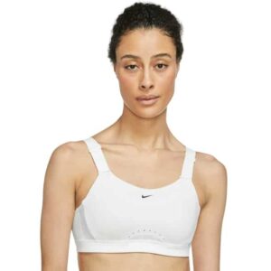 Nike W NK Dri-Fit Alpha High Support Bra Damen Sport BH (Weiß XS/AB ) Fitnessbekleidung